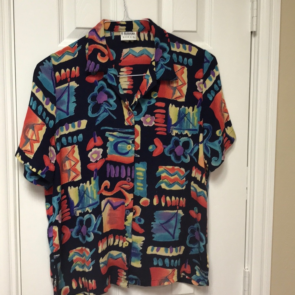 ⬇️SALE🎉Plus Sz Colorful Abstract Design by Koret